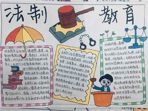 初中生的法律知识手抄报，基础法律常识普及
