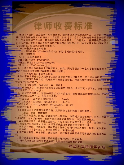 法律咨询收费标准的法律规定与实践解析